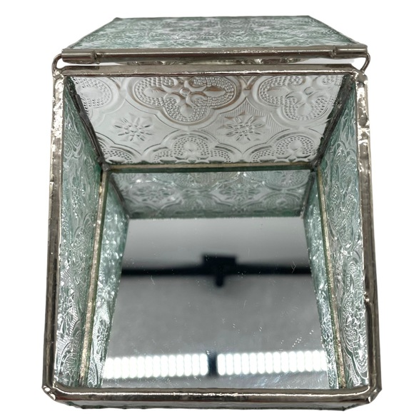 Stainglass "Angel" Trinket Box with Mirror Bottom - Picture 6 of 7